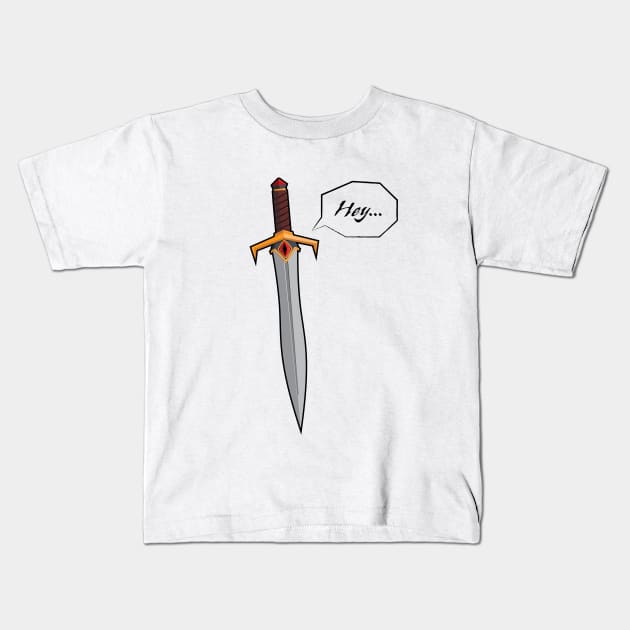 Sentient Sword 2 Kids T-Shirt by thehousekat